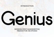 Genius Font Poster 1