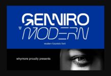 Genniro Font Poster 1