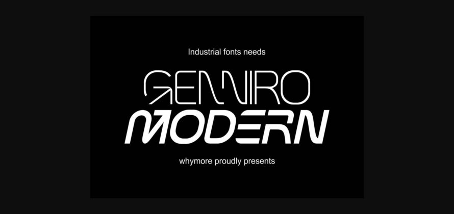Genniro Font Poster 4