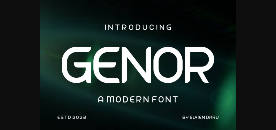 Genor Font Poster 3