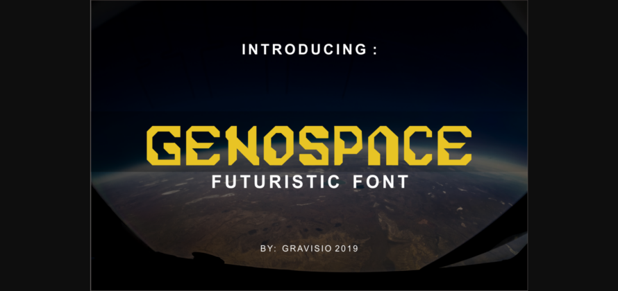 Genospace Font Poster 3