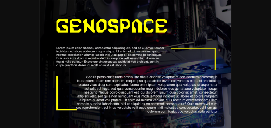 Genospace Font Poster 5