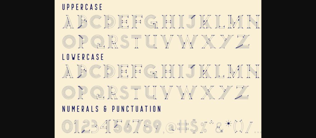 Genre Line Font Poster 9