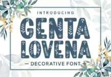 Genta Lovena Font Poster 1
