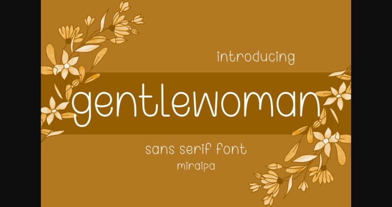 Gentlewoman Font Poster 3