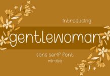 Gentlewoman Font Poster 1