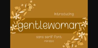 Gentlewoman Font Poster 1
