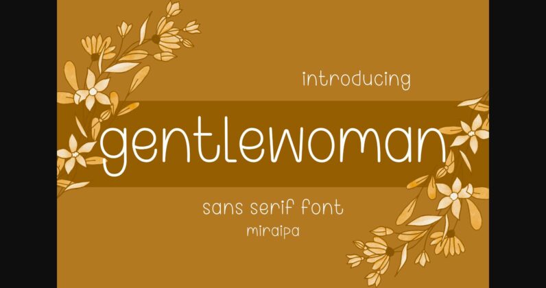 Gentlewoman Font Poster 1