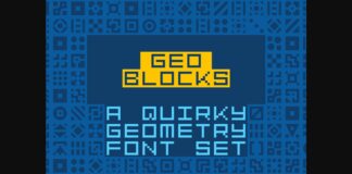 Geoblocks Font Poster 1