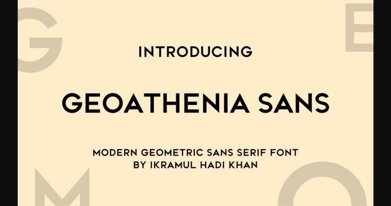 Geoathenia Sans Font Poster 3