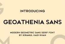 Geoathenia Sans Font Poster 1