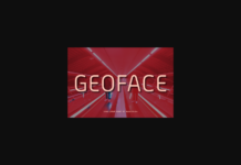 Geoface Font Poster 1