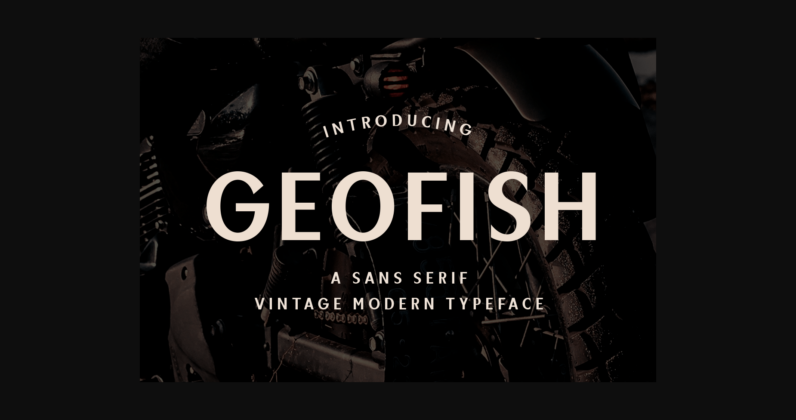 Geofish Font Poster 3