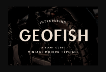 Geofish Font Poster 1