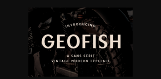 Geofish Font Poster 1