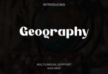 Geography Font Poster 1