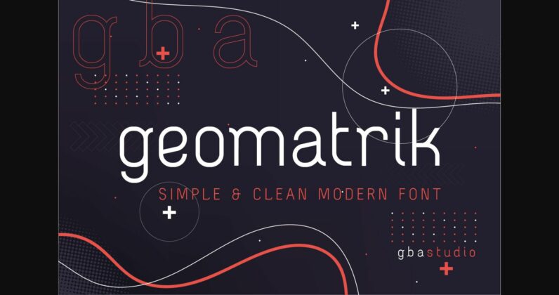 Geomatrik Font Poster 3