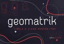 Geomatrik Font Poster 1