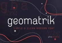 Geomatrik Font Poster 1