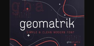 Geomatrik Font Poster 1