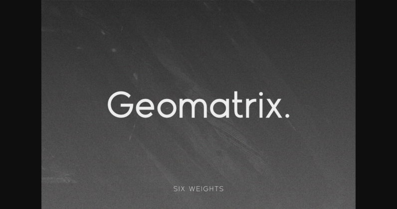 Geomatrix Font Poster 3