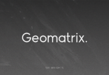 Geomatrix Font Poster 1