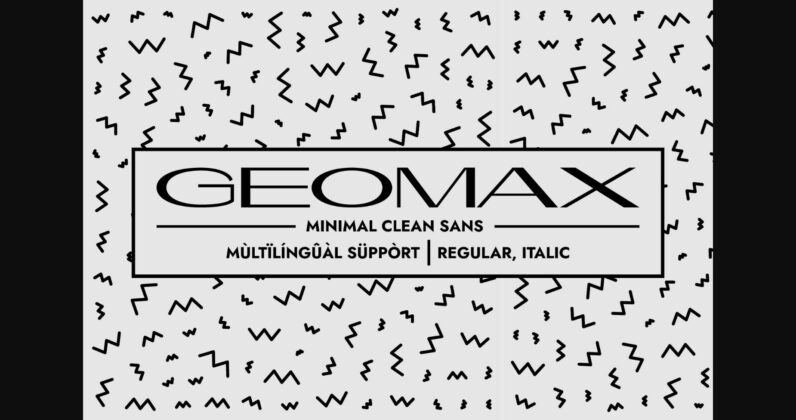 Geomax Font Poster 3