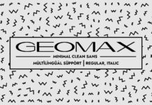 Geomax Font Poster 1