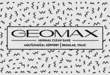 Geomax Font Geomax Font Poster 1