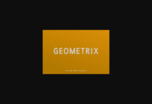 Geometrix Font Poster 1