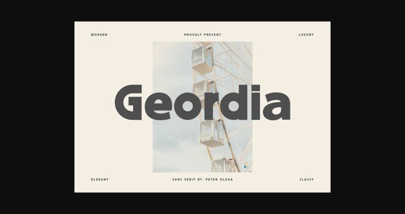 Geordia Font Poster 3