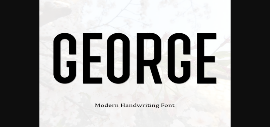 George Font Poster 3