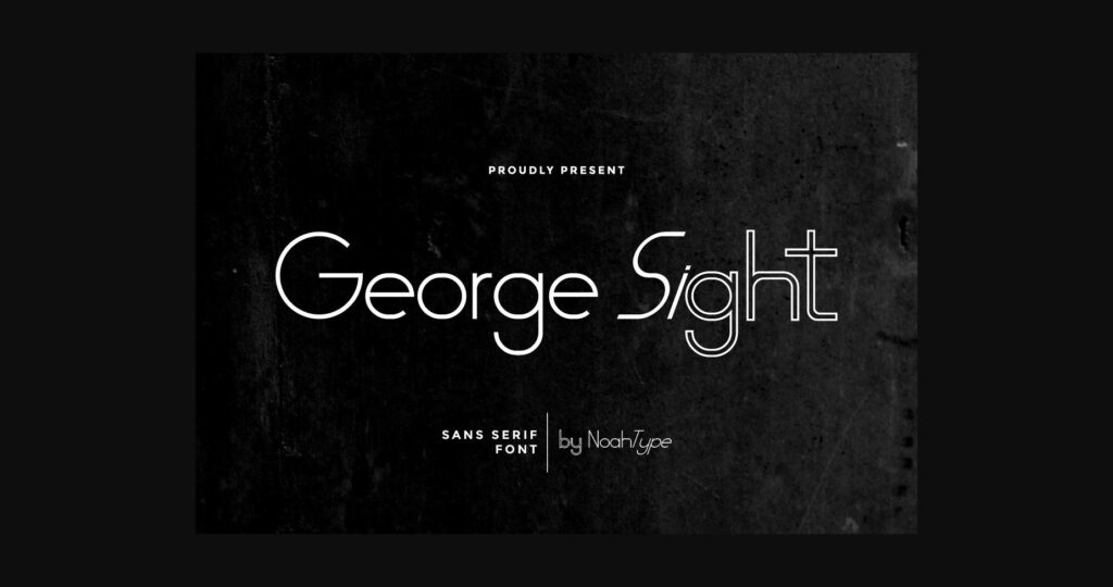 George Sight Font Poster 1