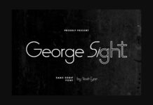 George Sight Font Poster 1
