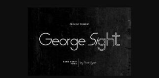 George Sight Font Poster 1