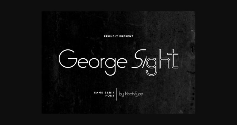 George Sight Font Poster 1