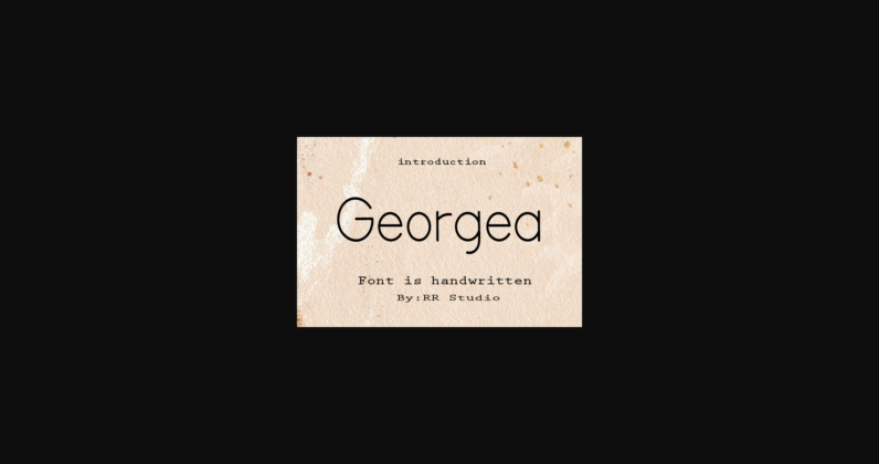 Georgea Font Poster 3