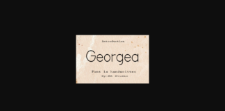 Georgea Font Poster 1