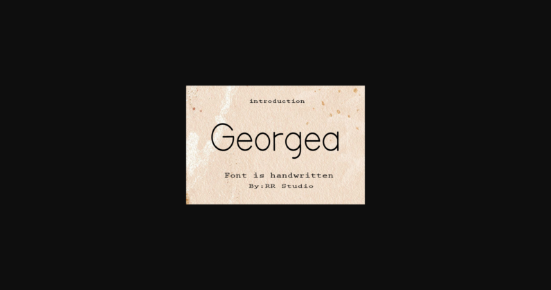 Georgea Font Poster 1