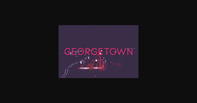 Georgetown Font Poster 3
