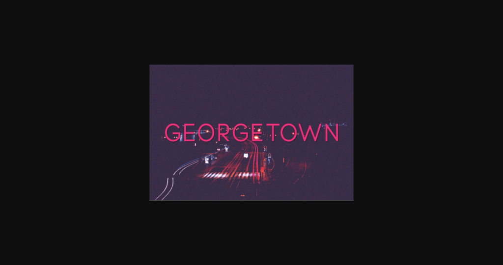 Georgetown Font Poster 1