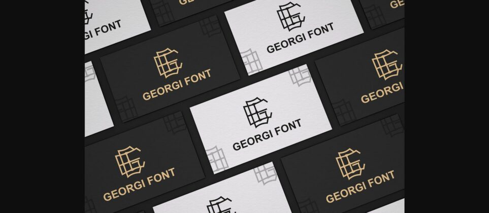 Georgi Font Poster 4