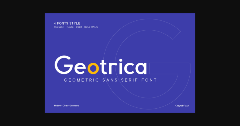 Geotrica Font Poster 3