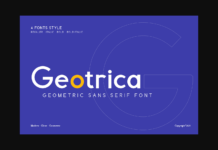 Geotrica Font Poster 1