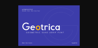Geotrica Font Poster 1
