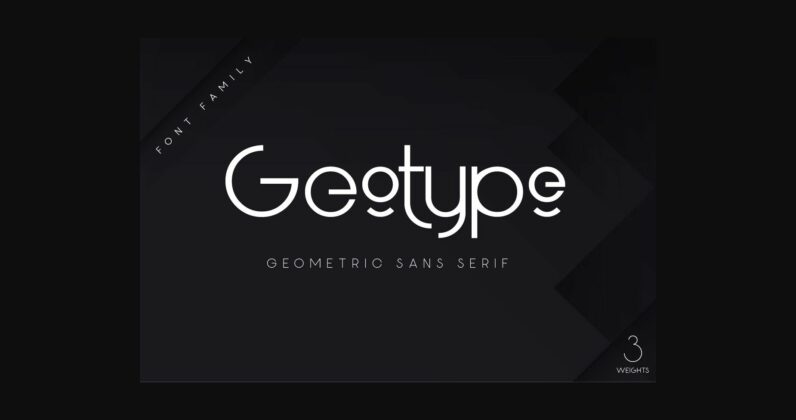 Geotype Font Poster 3
