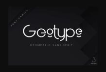 Geotype Font Poster 1