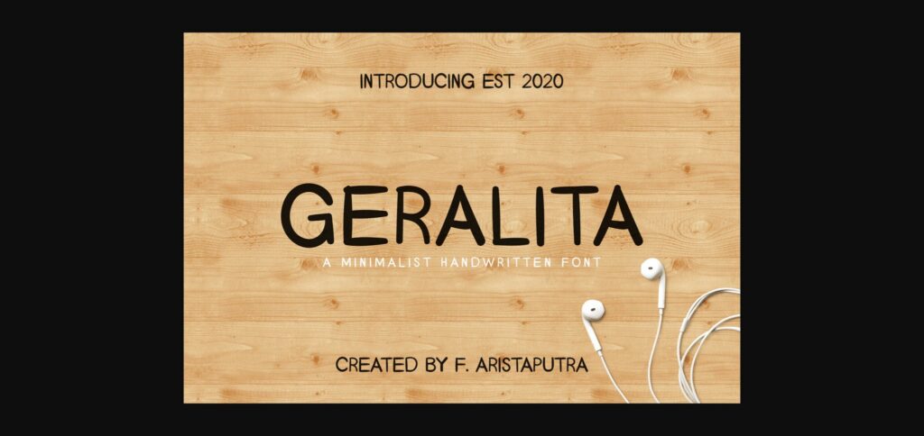 Geralita Font Poster 3