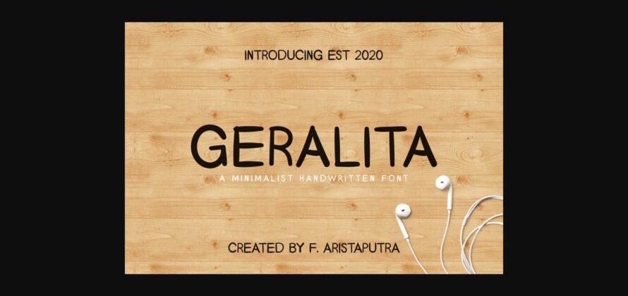 Geralita Font Poster 3