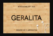 Geralita Font Poster 1